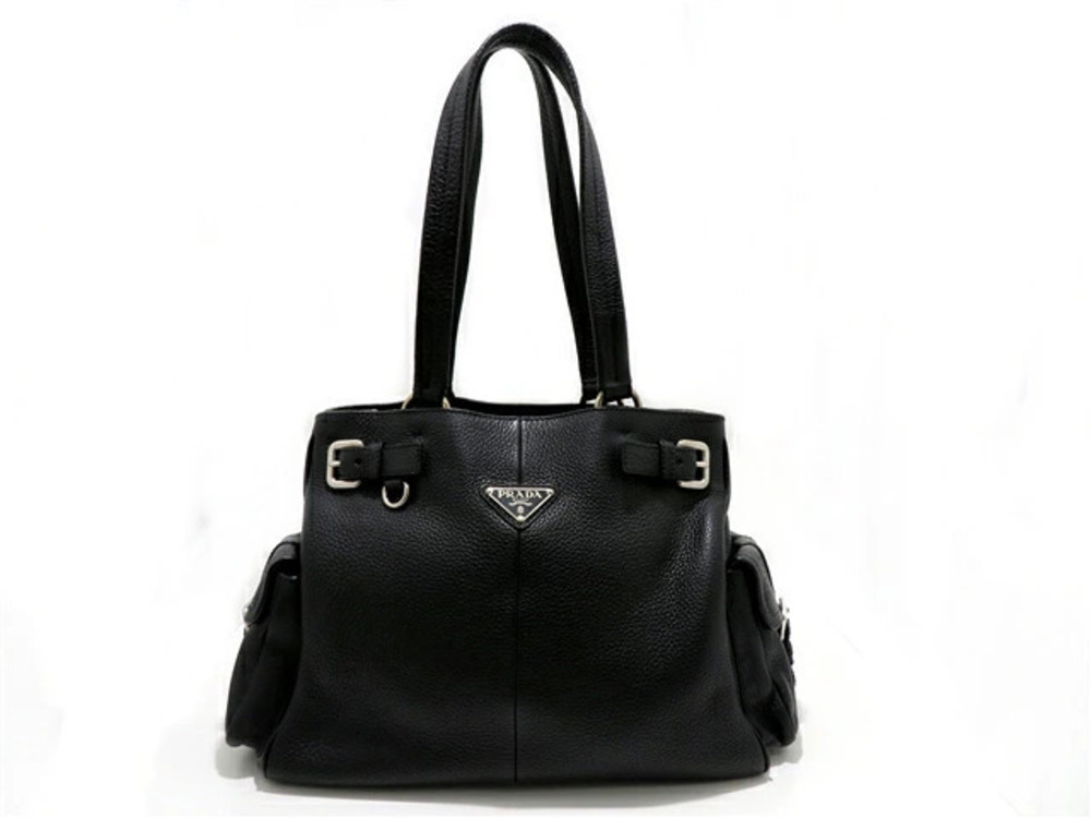Prada handbag calfskin black